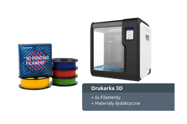 Drukarka 3d z zestawem filamentów